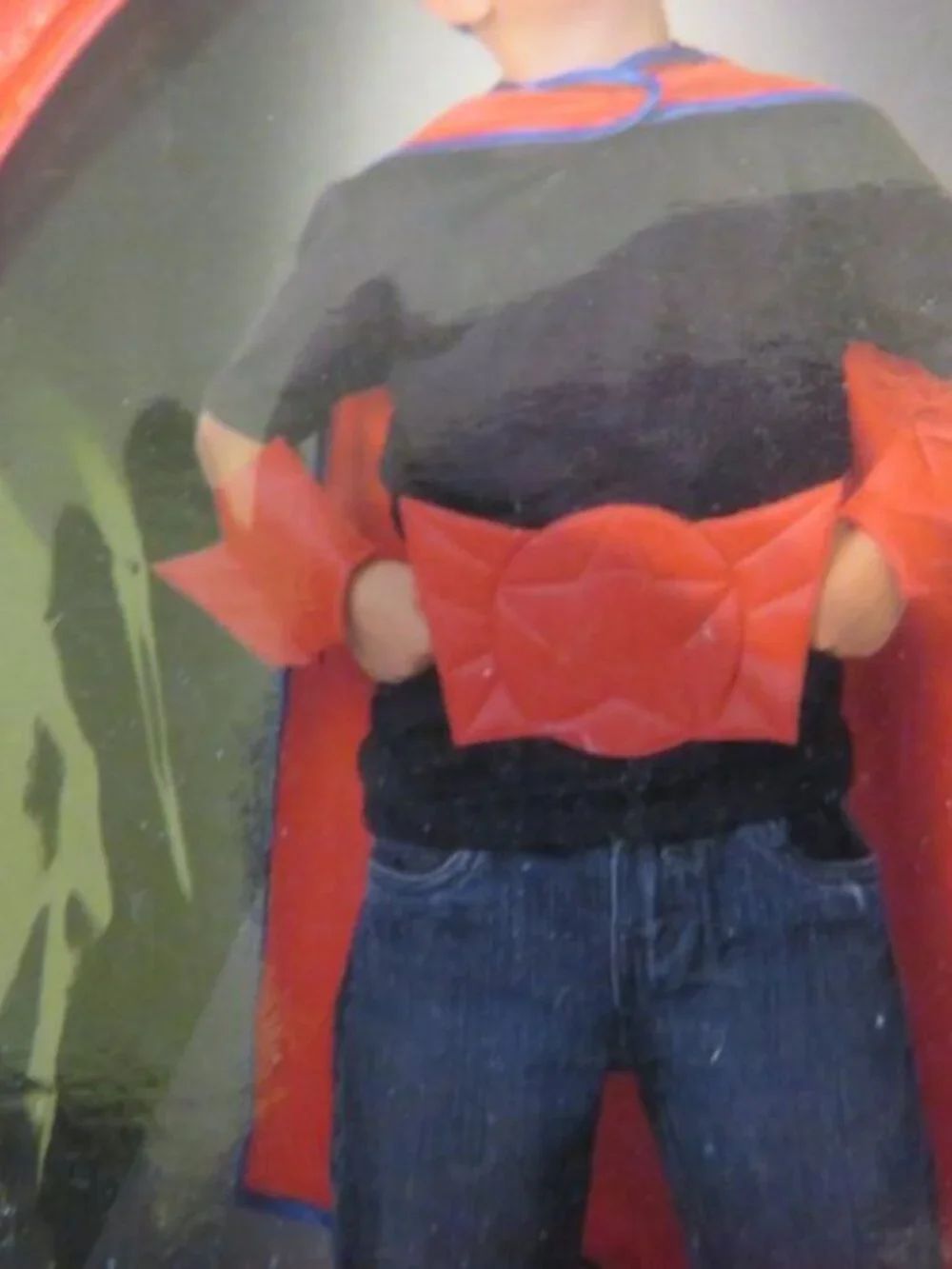 Kids Superhero Costume Set Red Hero Belt & Power Cuffs Ages 3-6 NIP 3 Pc